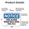 Signmission Fire Alarm When Bell Rings Dial 911 OSHA Notice Sign, Plastic, 10in W x 7in L, 2PK OS-2PACK-NS-P-710-L-12550 - alternate 4